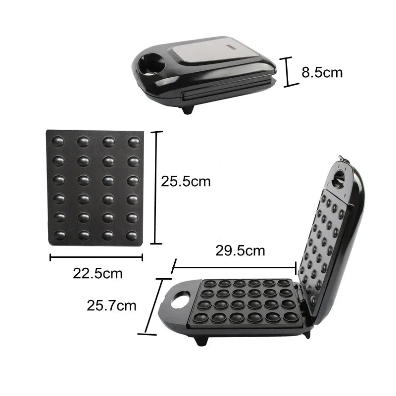 Mini Electric Walnut Cake Maker Automatic Nut Waffle Bread Machine Sandwich Iron Toaster Baking Breakfast Pan Oven EU plug