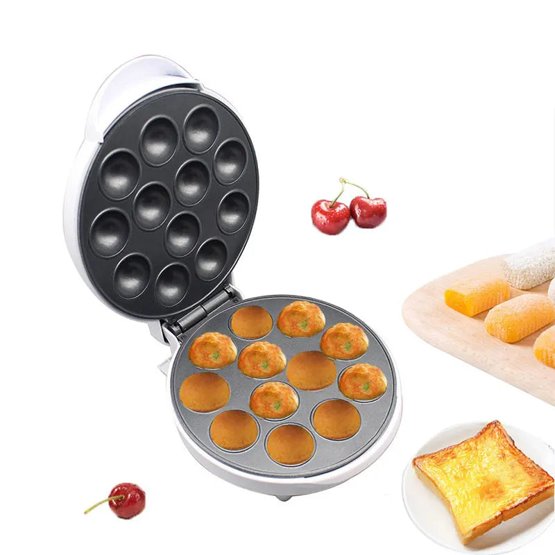 Mini Electric Walnut Cake Maker Automatic Nut Waffle Bread Machine Sandwich Iron Toaster Baking Breakfast Pan Oven EU plug