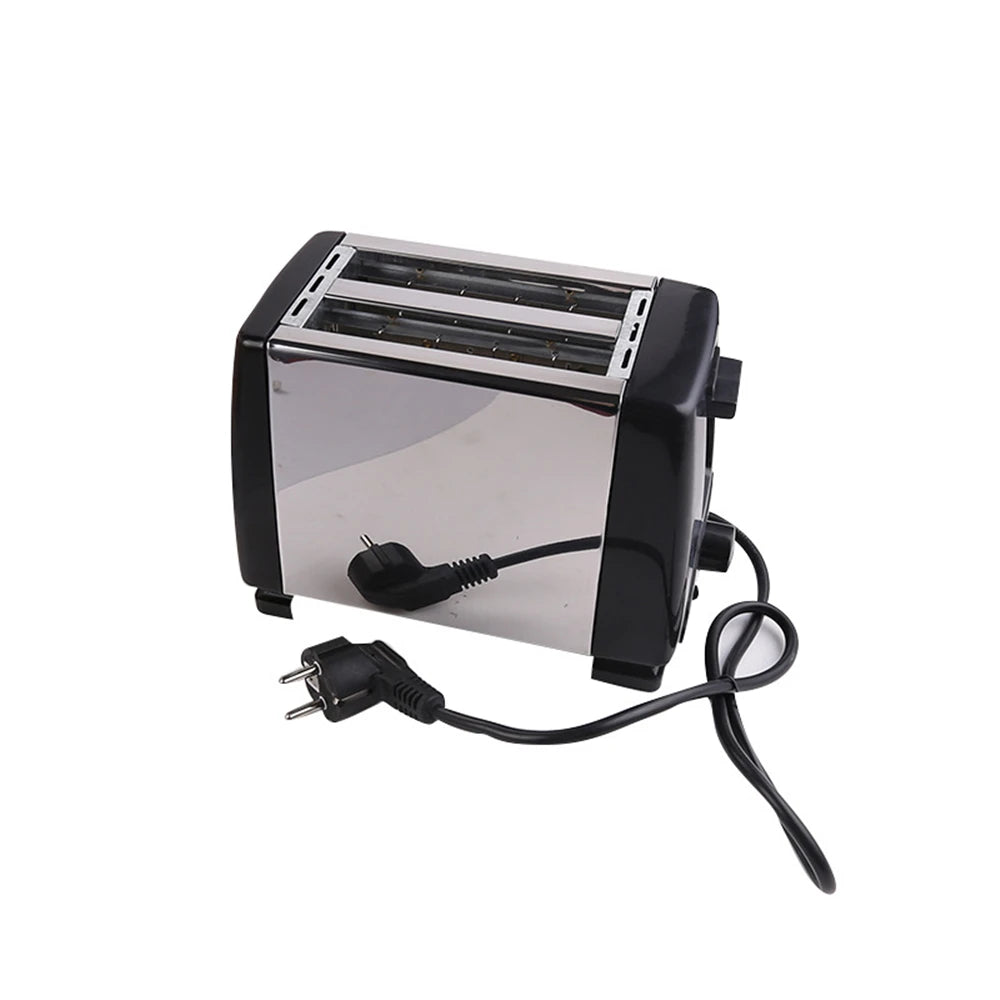 Household Automatic Bread Toaster Fast Heating 2 Slices Slots Bread Maker Cooking Stainless Steel Baking Breakfast Machine 750W