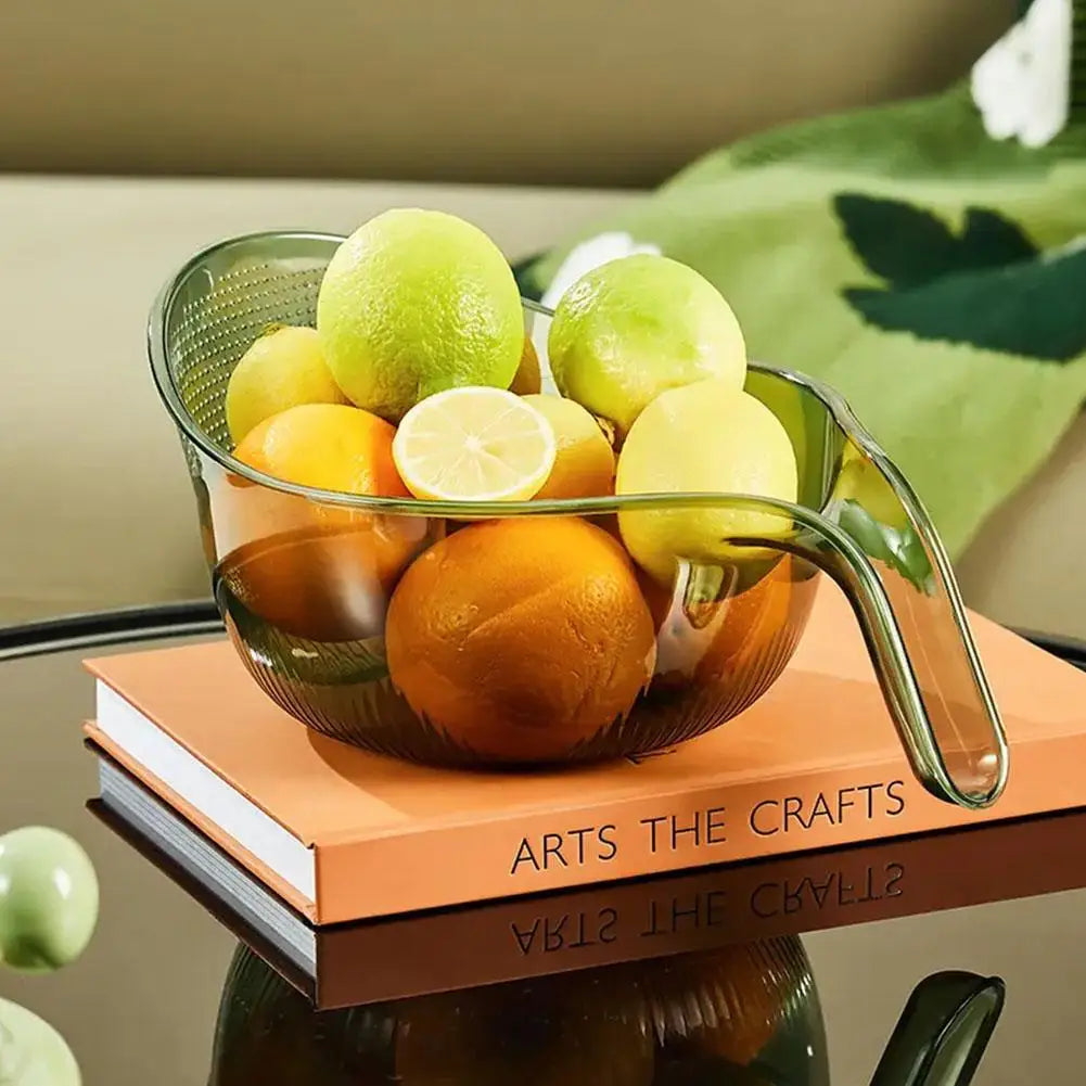 Kitchen Washing Gadget Rice Washing Filter Rice Rinsing with Handle Bason Sink Basin Basket Fruit Washing Drain Dish Househ D7I7