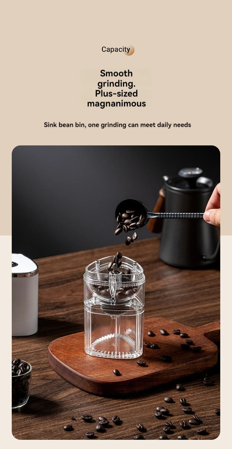 Custom logo Small portable mini home kitchen coffee grinder machine mill automatic USB charging electric coffee grinder