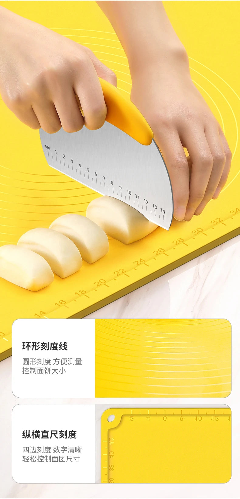 Oversize Thickened Food Grade Silicone Mat Roll Pastry and Bakery Accessories Cake Dough Rolling Mat Board Kitchen Baking Tools