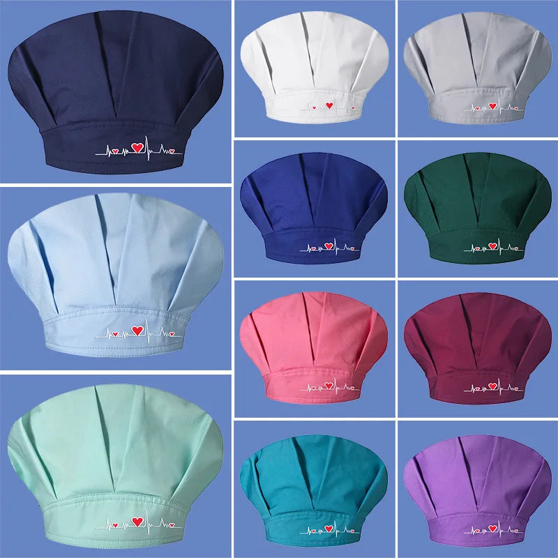 Solid Color Nurse Lady, Doctor, Operating Room Kitchen, Catering, Dust And Oil Smoke Prevention, Chef Hat, Hood, Man