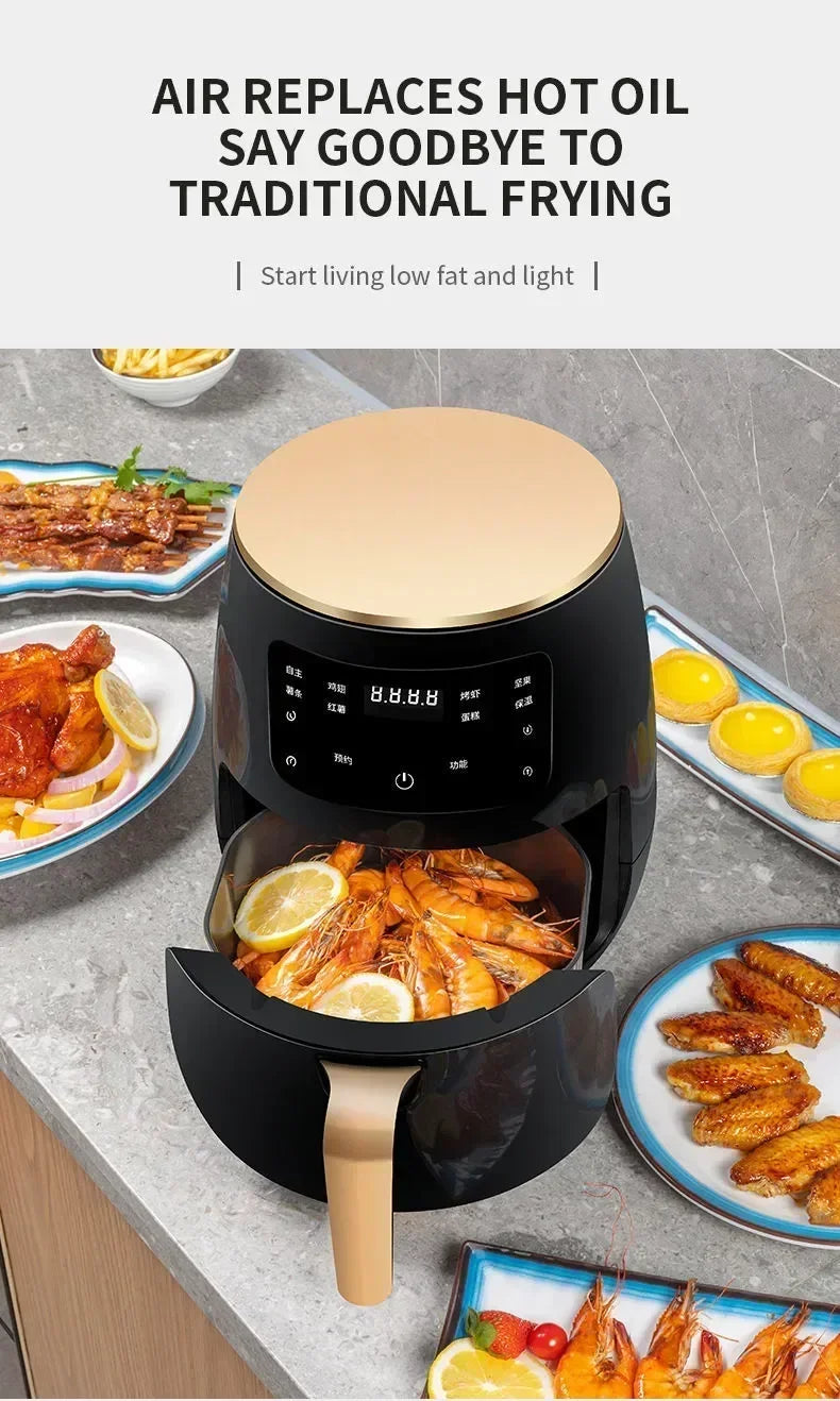 US standard 110V touch air fryer Japanese national smart electric oven multi-function all-in-one large capacity