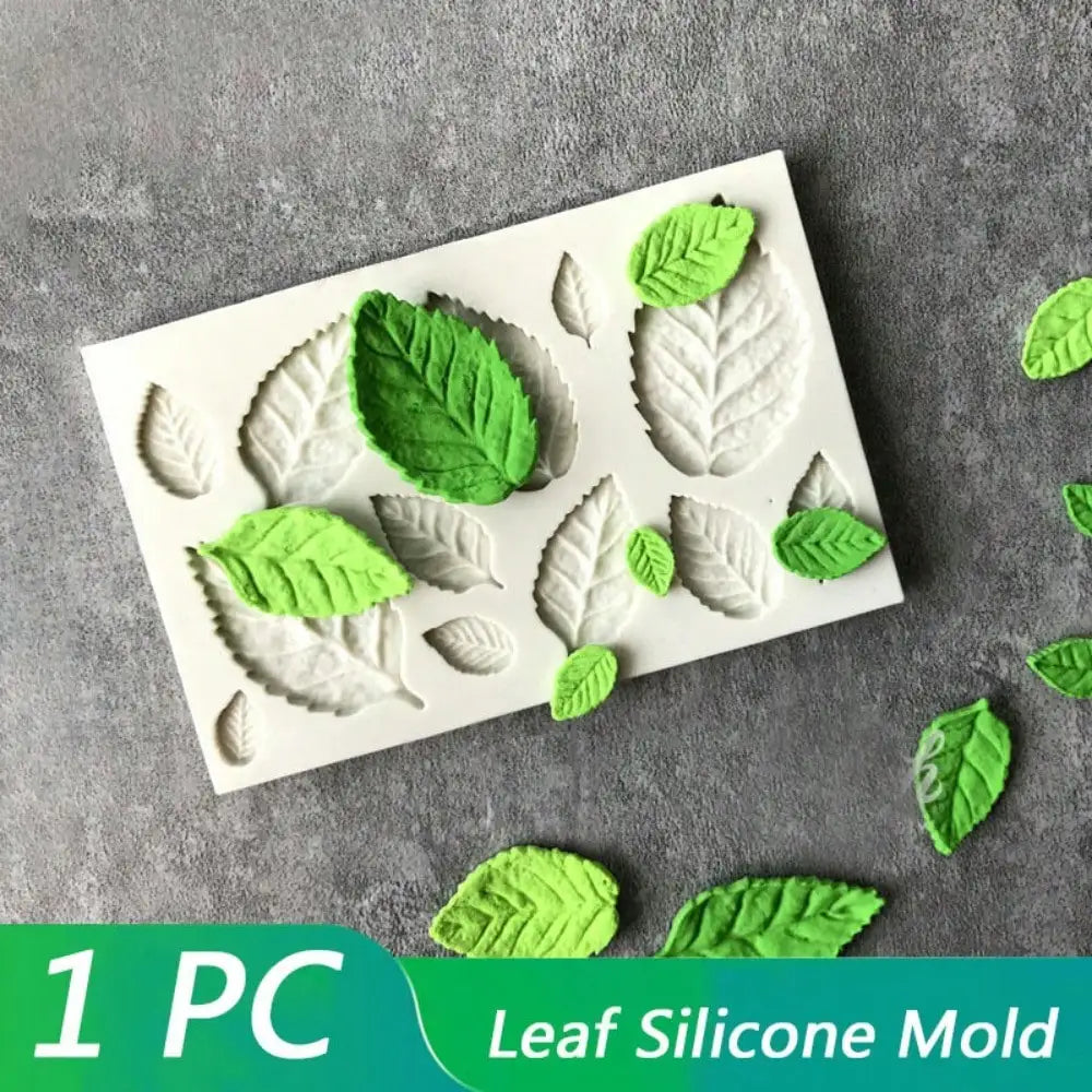 1PC Leaf Silicone Mold 3D Fondant DIY Pudding Chocolate Candy Dessert Fondant Handmade Baking Utensils Cake Decorating Supplies