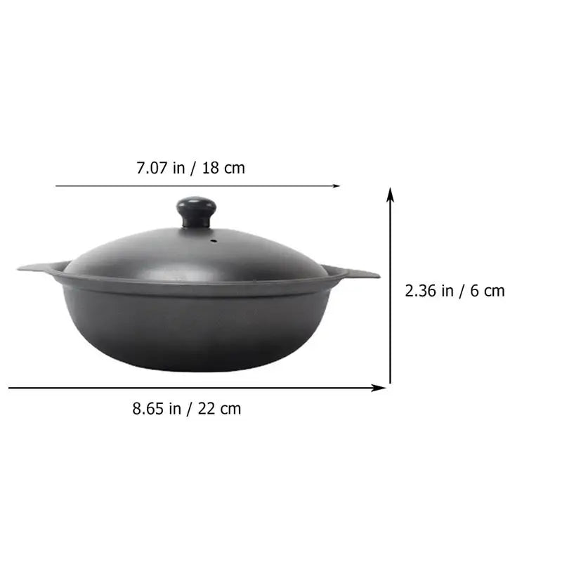 Casserole Spaghetti Noodle Containers Household Small Iron Pot Stove Cast Braised Chicken Rice Heat-resistant