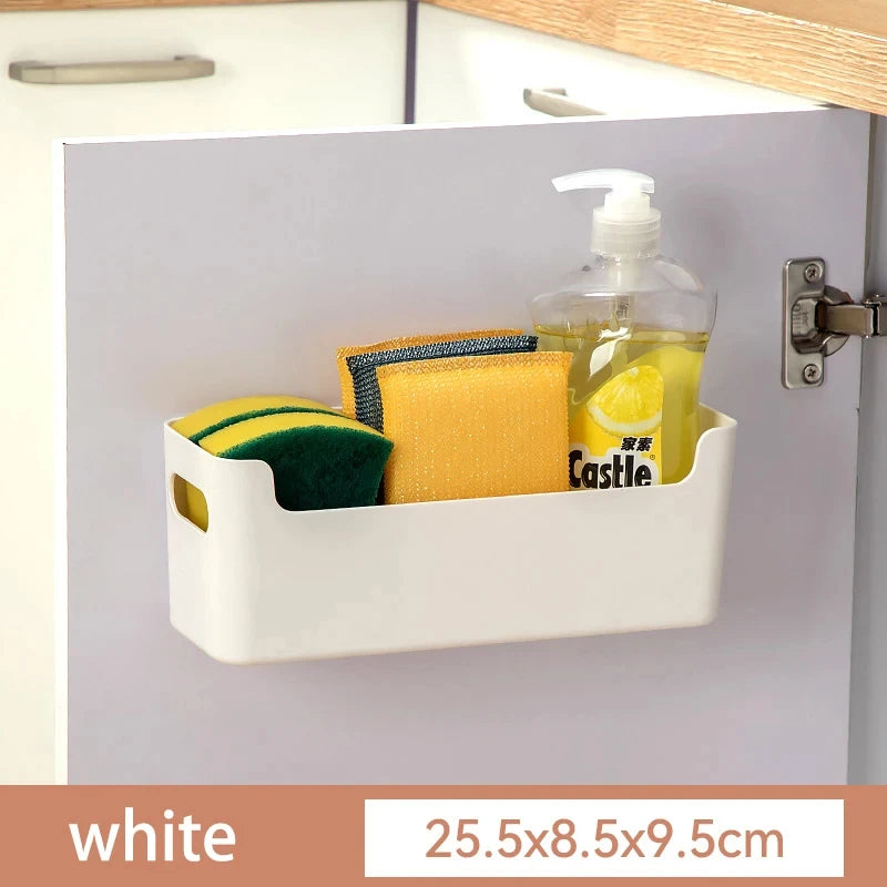 Kitchen Wall Mounted Cabinet Door Preservation Film Preservation Bag Storage Rack