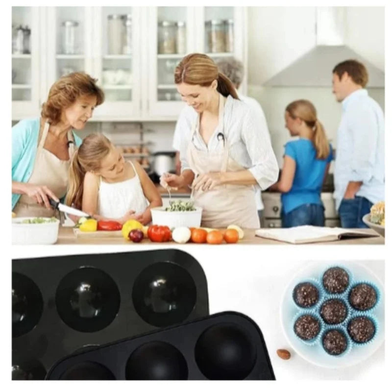 Semi Sphere Silicone Baking Mold for Baking 3D Bakeware Chocolate Half Ball Sphere Mold Cupcake Pan Cake DIY Muffin Kitchen Tool