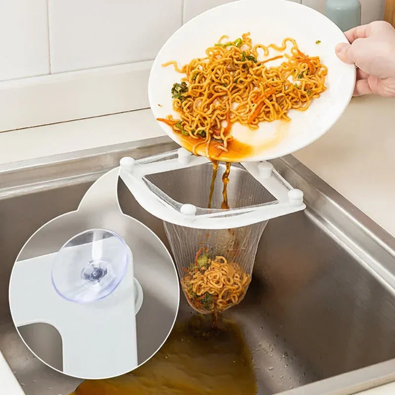 30PCS Suction Cup Sink Filter Screen Sink Organizer Kitchen Storage Bag Drain Rack Disposable Trash Bin Trash Can Garbage Cans