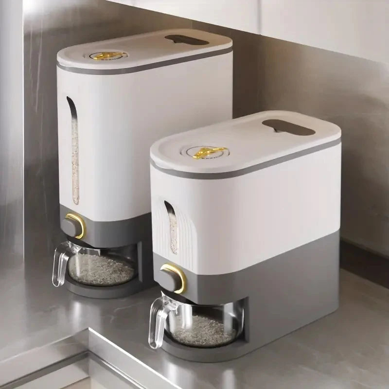 Large Capacity Airtight Rice Grain Storage Container Moisture-Proof, Insect-Resistant Kitchen Organizer For Rice, Flour, Beans