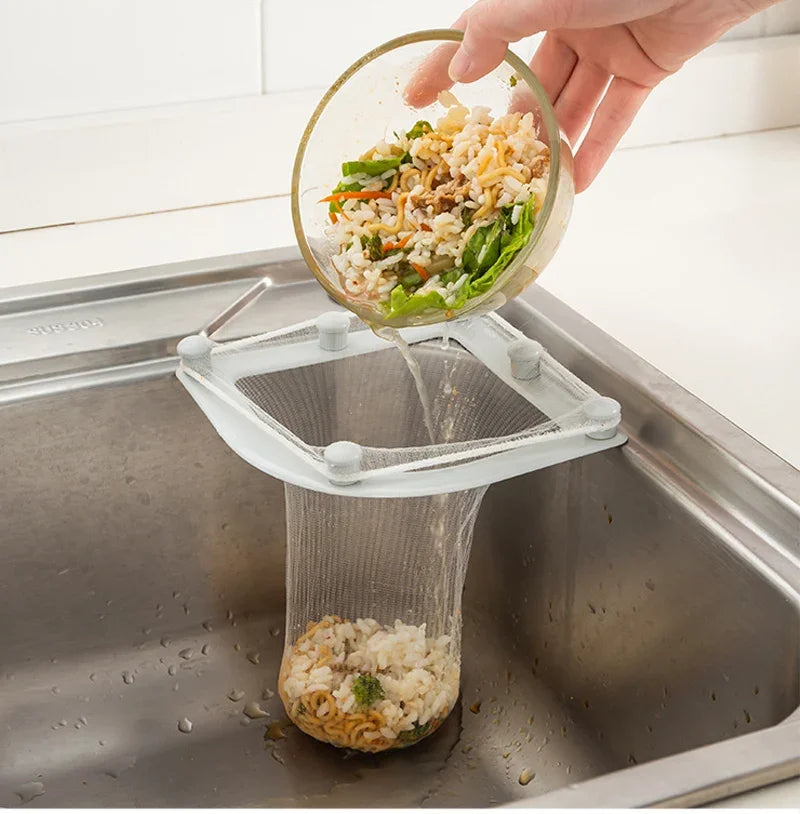 30PCS Suction Cup Sink Filter Screen Sink Organizer Kitchen Storage Bag Drain Rack Disposable Trash Bin Trash Can Garbage Cans