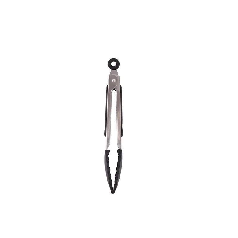 1PC 7/9/12inch Silicone Kitchen Bbq Stainless Steel Silicone Kitchen Bbq Steak Bbq Bread Food Clip