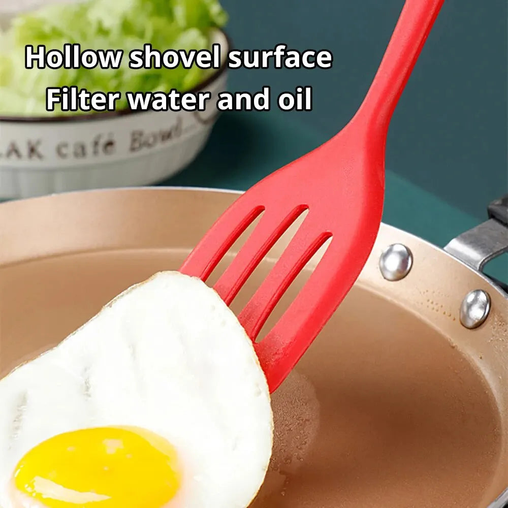Small Silicone Dpatula Heat-resistant and Non Stick Pan Frying Spatula Flat Bottom Pan Spatula Kitchen Tool