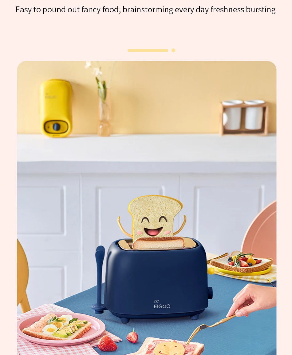 Toaster Household small toaster oven heating breakfast machine Sandwich maker Midea Trickster RP2L18W1A toaster Bread machine