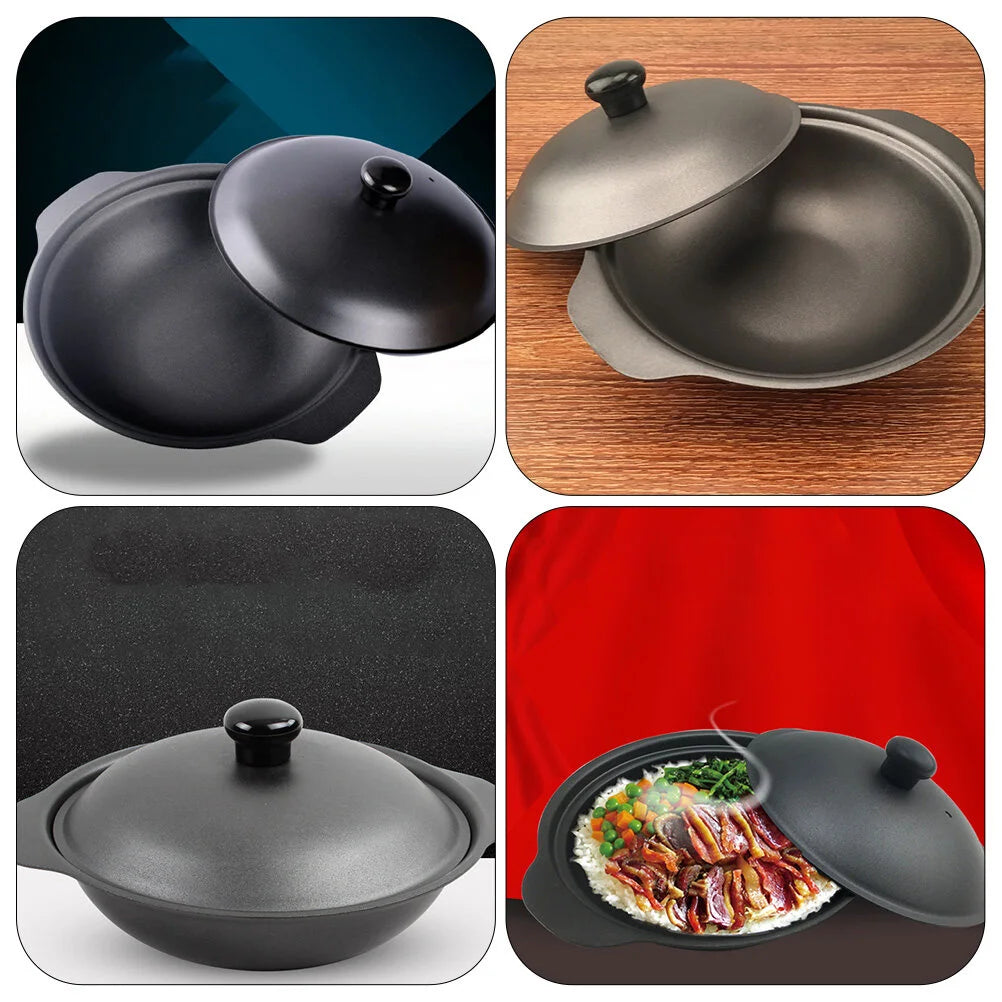 Casserole Spaghetti Noodle Containers Household Small Iron Pot Stove Cast Braised Chicken Rice Heat-resistant