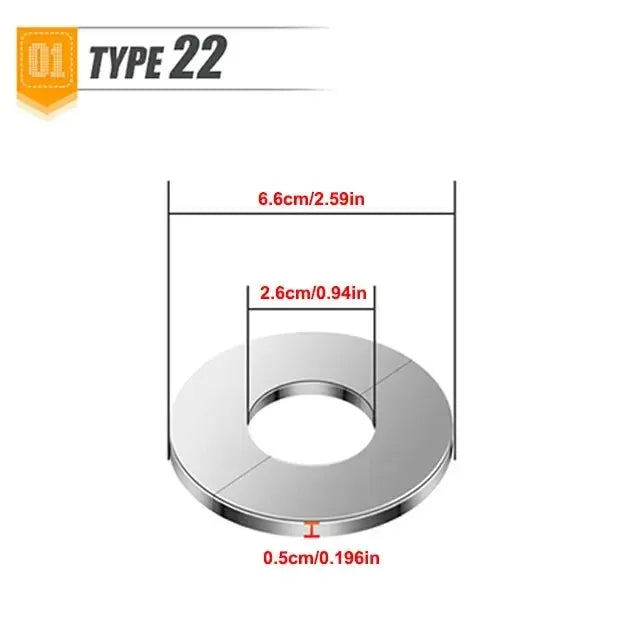 1PC Self-Adhesive Stainless Steel Faucet Decorative Cover Shower Chrome Finish Water Pipe Wall Covers Bathroom Accessories