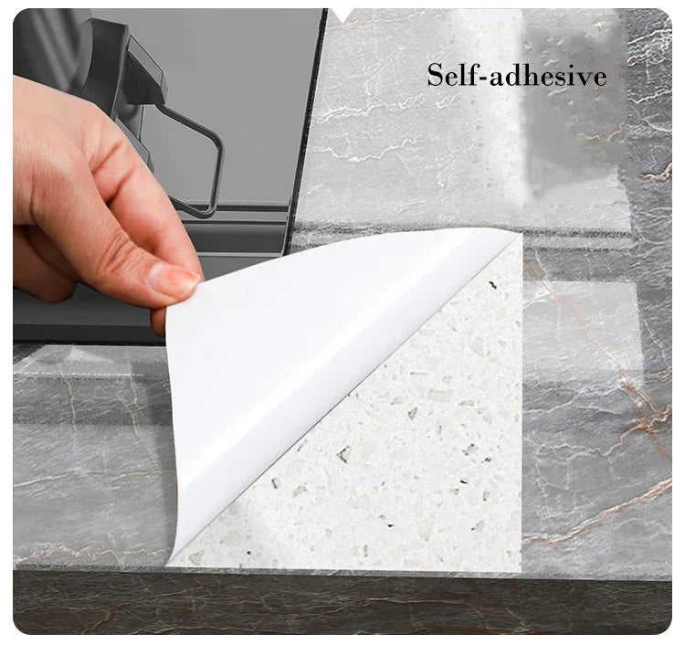 40cm Marble Kitchen Oil-Proof Film Stove Waterproof Moisture-Proof Self-Adhesive Wall Stickers Contact Paper For Decorative Film