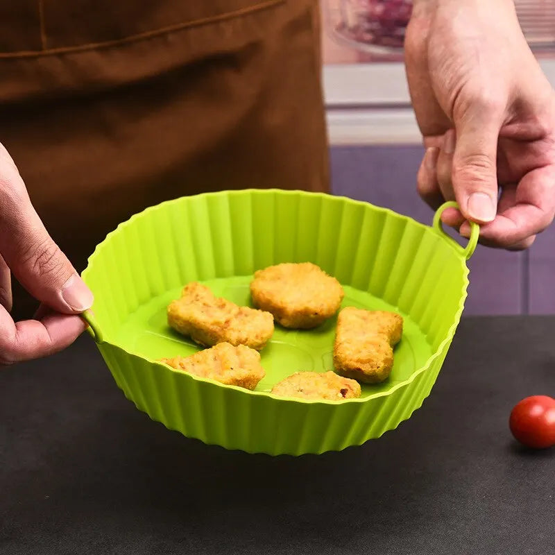 Oven Baking Pan Fried Chicken Basket Mat Air Frying Pan Silica Gel Pan Baking Pan Kitchen Accessories Easy To Clean