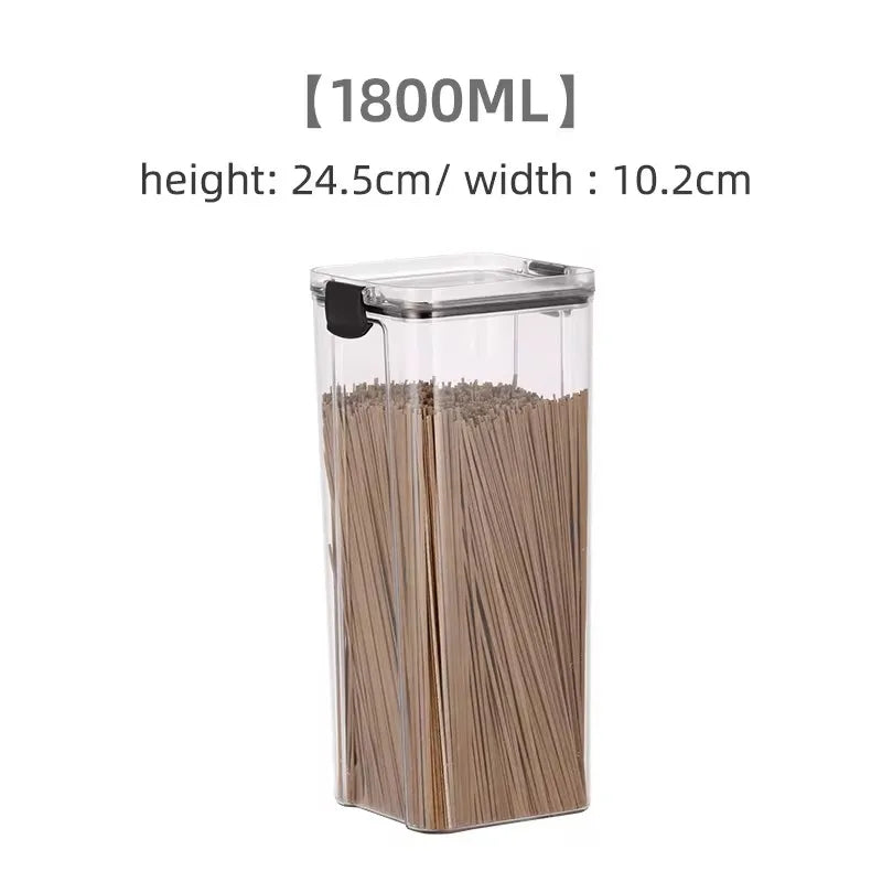Sealed Can Kitchen Storage Box Transparent Food Can Freshness Preservation New Transparent Container Moisture Proof Storage Box