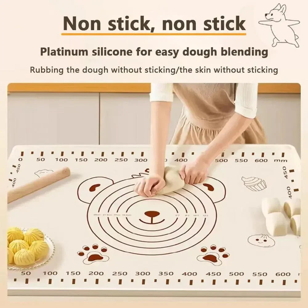 70*50cm Silicone Pad Baking Mat Sheet Kneading Dough Mat For Kitchen Rolling Dough Pizza Large Dough Non-Stick Maker Holder