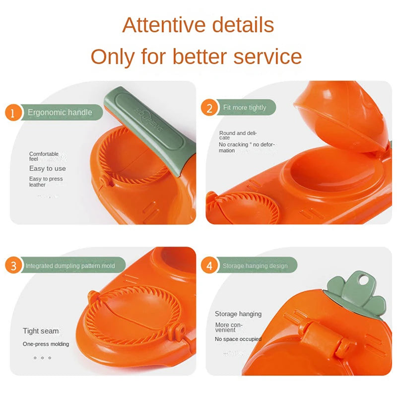 DIY Dumpling Wrapper Artifact Plastic Manual Wrapper Making Mold Dough Pressing Tool Baking Pastry Dumpling Maker Gadget
