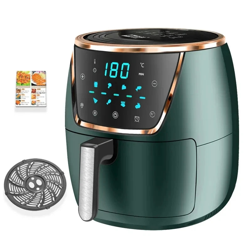 Air fryer home intelligent multi-function large capacity touch type oil-free electric oven integrated electric fryer