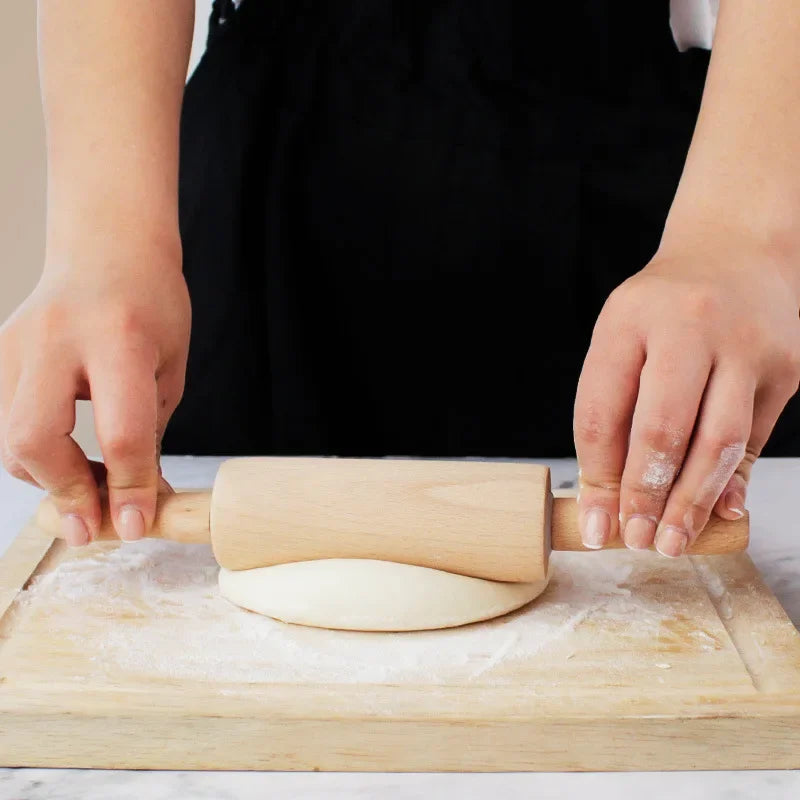 Non-Stick Rolling Pin Wooden Handle Pastry Dough Flour Roller Home Kitchen Cooking Bakery Accessories for Pasta Cookie Dough