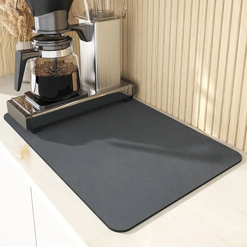 VIKAMA Kitchen tableware diatomaceous earth impermeable drainage mat heat insulation non-slip bathroom doormat home decoration