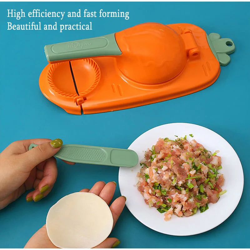 DIY Dumpling Wrapper Artifact Plastic Manual Wrapper Making Mold Dough Pressing Tool Baking Pastry Dumpling Maker Gadget