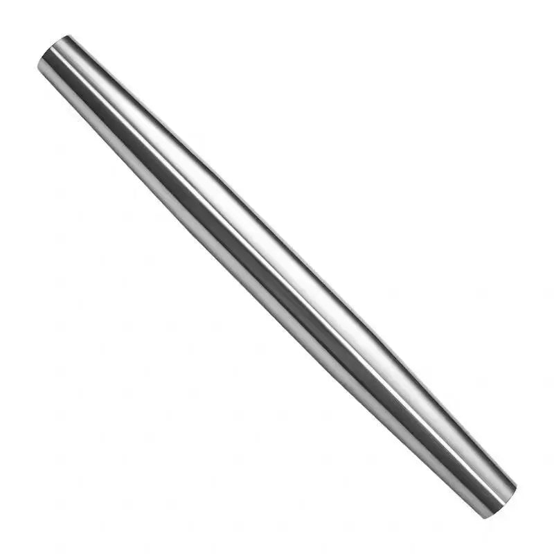 A Stainless Steel Moisture Proof And Drop Resistant Kitchen Baking Tools Household Non-Deformable Rolling Pin Flour Crust Press