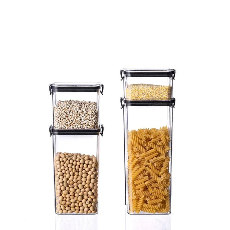 Sealed Can Kitchen Storage Box Transparent Food Can Freshness Preservation New Transparent Container Moisture Proof Storage Box