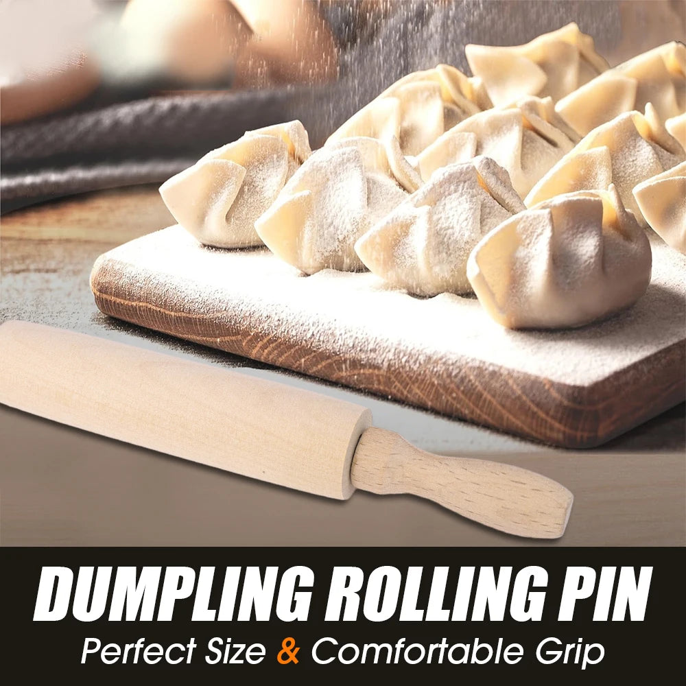 Non-Stick Rolling Pin Wooden Handle Pastry Dough Flour Roller Home Kitchen Cooking Bakery Accessories for Pasta Cookie Dough