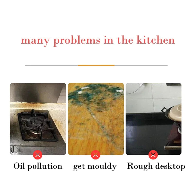 40cm Marble Kitchen Oil-Proof Film Stove Waterproof Moisture-Proof Self-Adhesive Wall Stickers Contact Paper For Decorative Film
