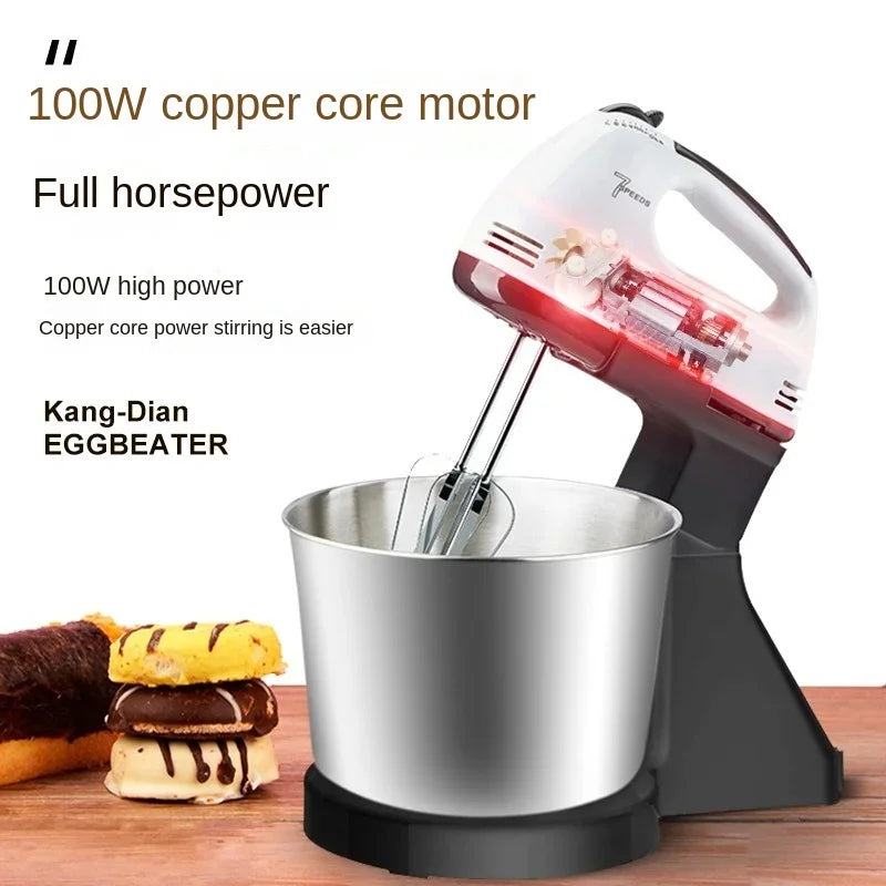 Kitchen Stand Food Mixers Kitchen Electric Food Blender Desktop Egg Whisk Cream Cake Dough Kneader Milk Frother Food Processor