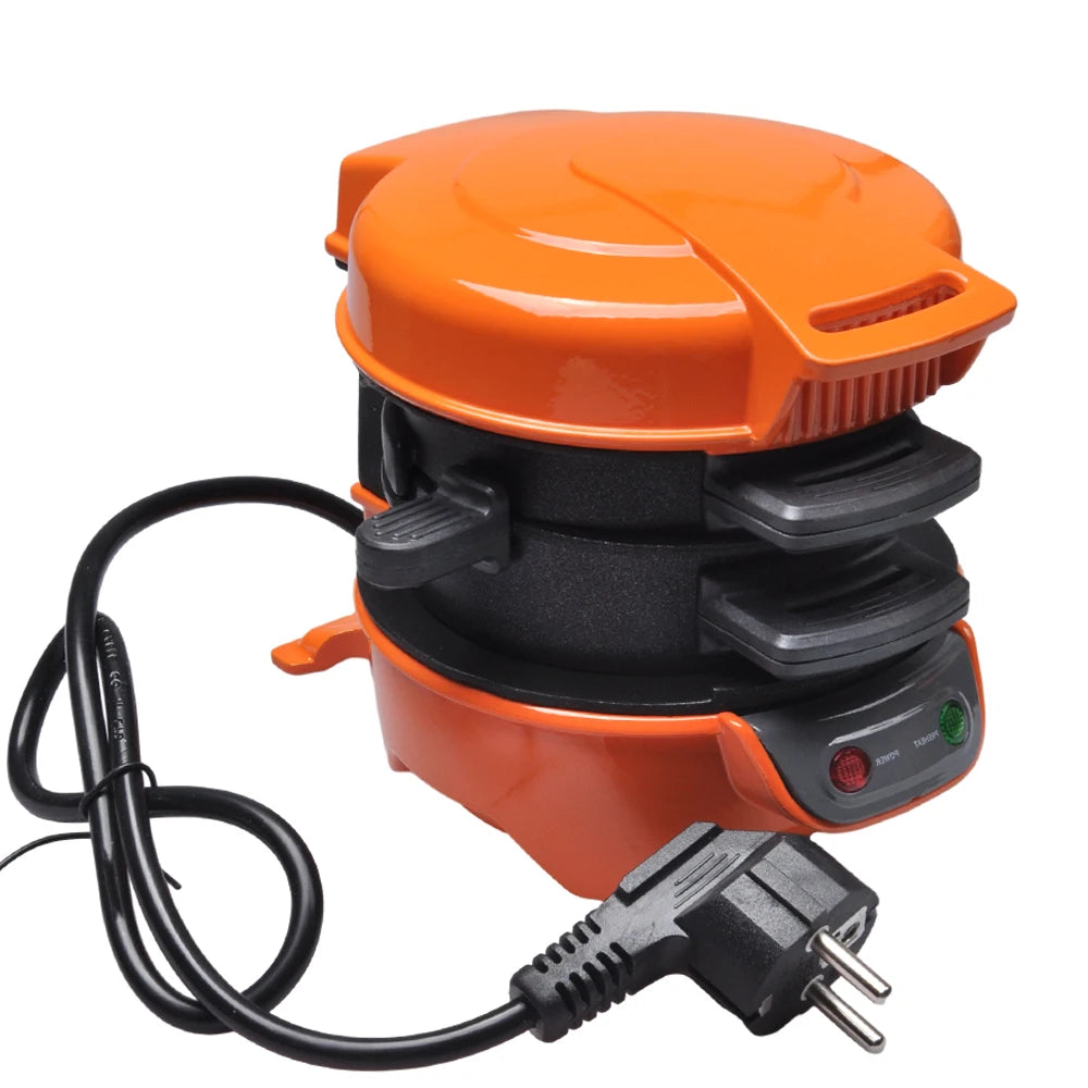 Electric Burger Sandwich Maker 600W Bread Grill Baking Toaster Bread Machine for Breakfast Home Kitchen Pancake Pan 220V EU 토스트기