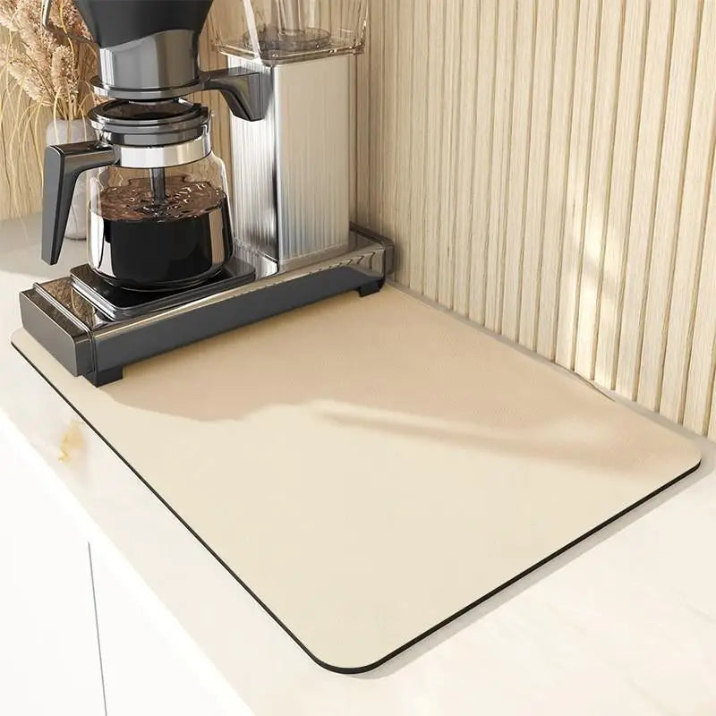 VIKAMA Kitchen tableware diatomaceous earth impermeable drainage mat heat insulation non-slip bathroom doormat home decoration