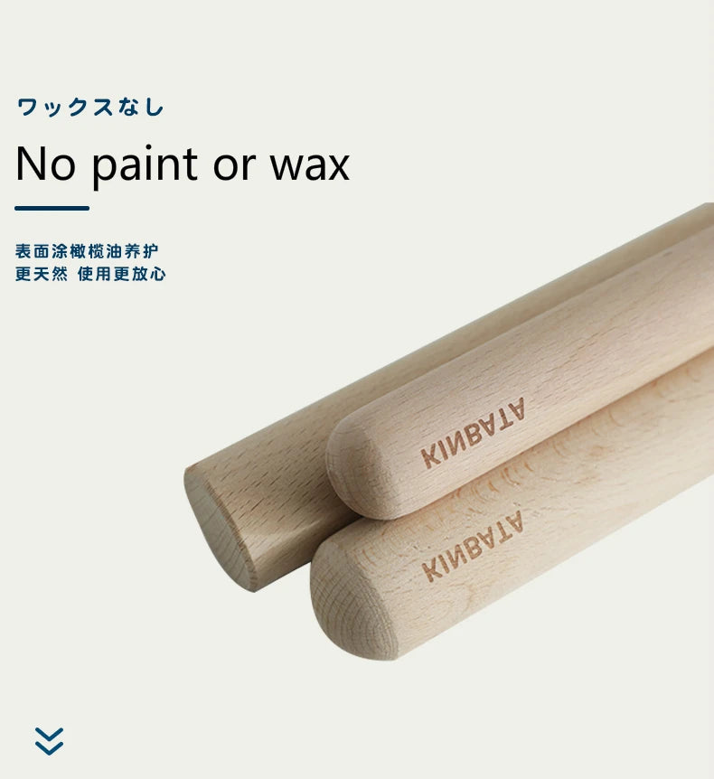 Japan Kitchen Wooden Rolling Pin Kitchen Cooking Baking Tools Accessories Crafts Baking Fondant Cake Decoration Dough Roller