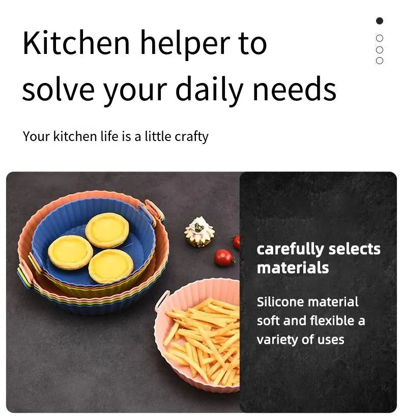 Oven Baking Pan Fried Chicken Basket Mat Air Frying Pan Silica Gel Pan Baking Pan Kitchen Accessories Easy To Clean