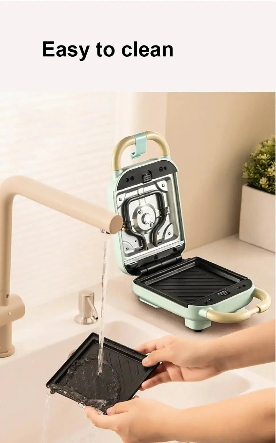 Electric Sandwich Maker Toaster Making Machine Breakfast Sandwiches Waffles Taiyaki Takoyaki Donuts Baking Pan Oven Molds