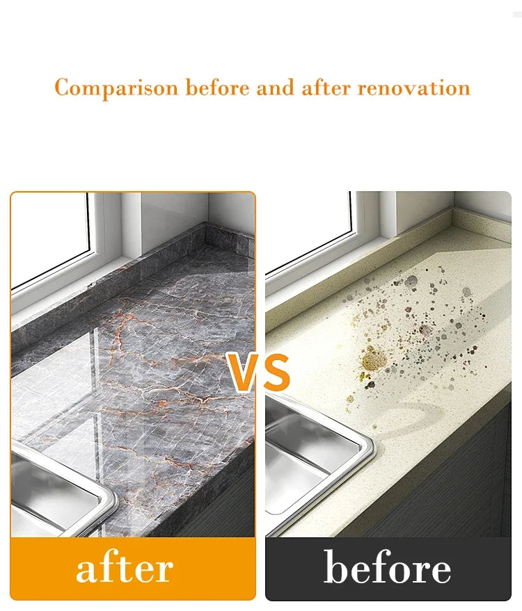 40cm Marble Kitchen Oil-Proof Film Stove Waterproof Moisture-Proof Self-Adhesive Wall Stickers Contact Paper For Decorative Film