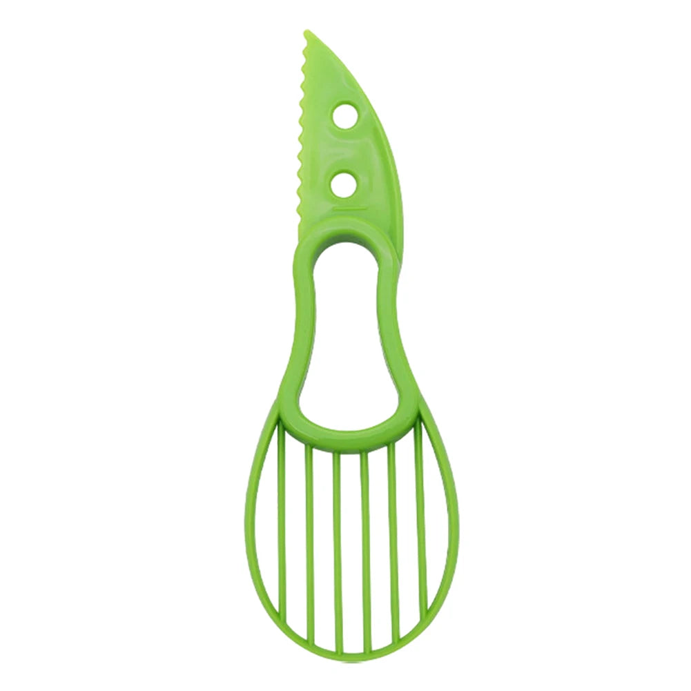 3 In 1 Multi-Function Avocado Peeler Pulp Separator Plastic Orange Kiwi Fruit Peeler Knife Cutter Household Kitchen Accessories