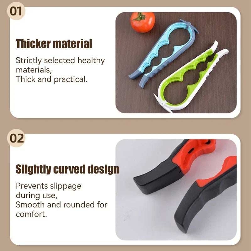 1pcs Multi-function bottle opener, can opener, multi-purpose can capper, cap opener, non-slip and labor-saving cap opening