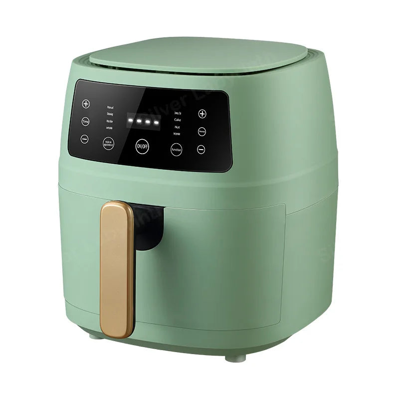 Large Capacity Stainless Steel Air Fryer 110v220v Multifunctional Intelligent 8L Visual Air Fryer