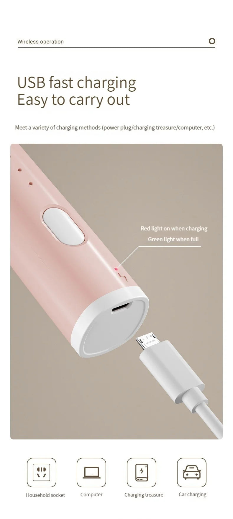 1 PC USB Rechargeable Handheld Egg Beater 3 Speeds Electric Milk Frother Foam Maker Mixer Coffee Drink Frothing Wand Foamer