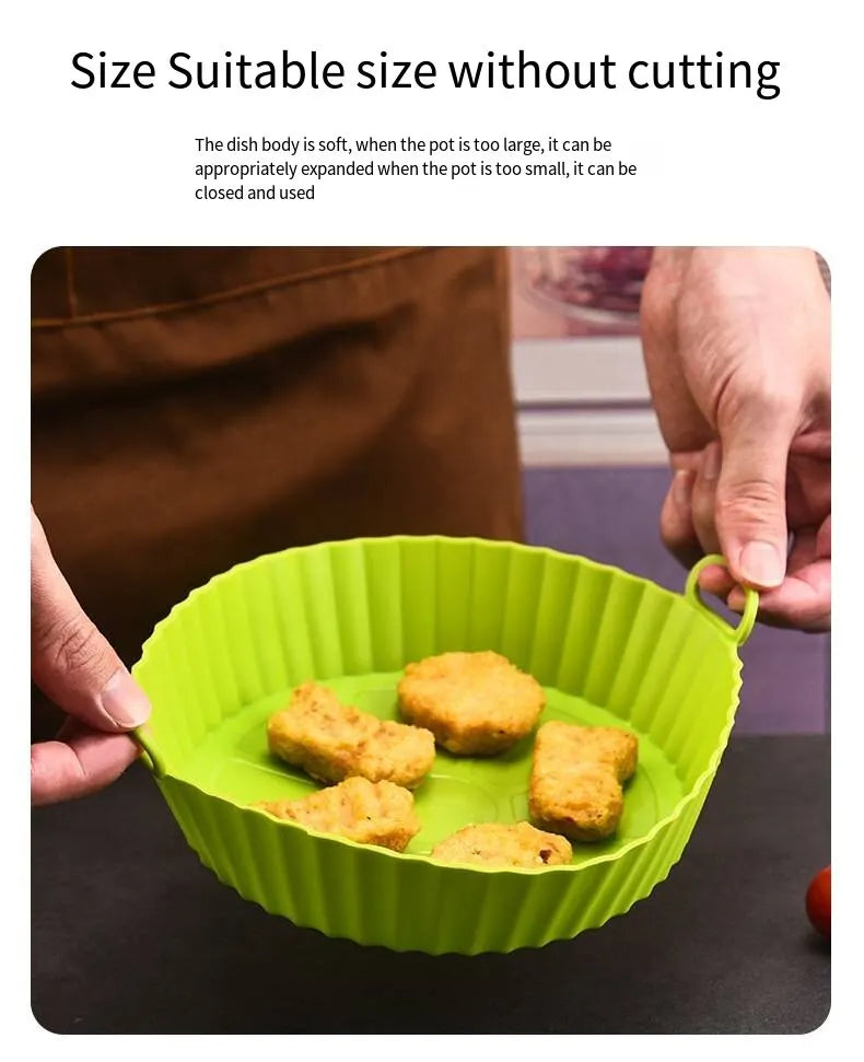 Oven Baking Pan Fried Chicken Basket Mat Air Frying Pan Silica Gel Pan Baking Pan Kitchen Accessories Easy To Clean
