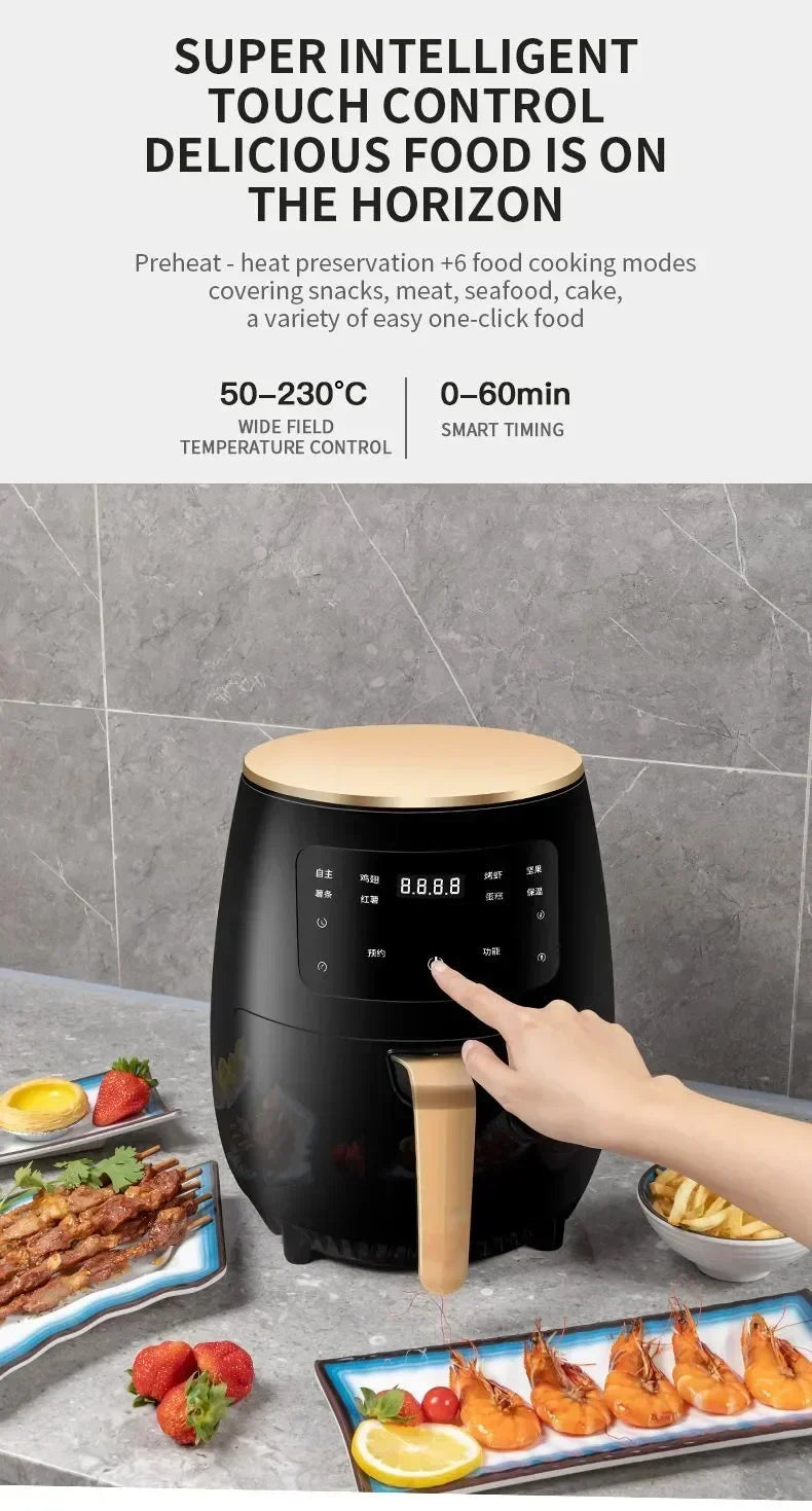 US standard 110V touch air fryer Japanese national smart electric oven multi-function all-in-one large capacity