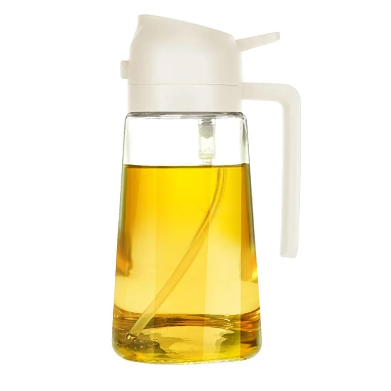 2in1 Glass Spray Oil Sprayer Bottle Spray Oil Dispenser Oil Jar Cruet BBQ Kitchen Baking Roasting Picnic Kitchen Tool