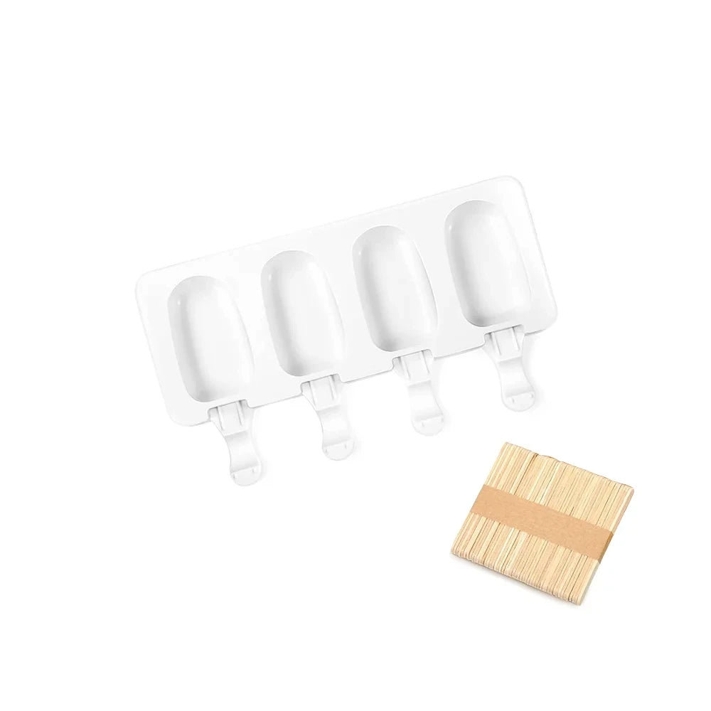 Silicone Ice Cream Mold Magnum Silicone Mold DIY Fruit Juice Ice Pop Cube Maker Tray Popsicle Mould Baking Accessorie