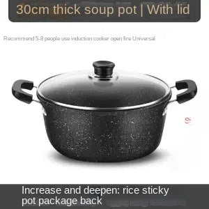 Soup Pot Non-stick  Thick Soup Stew Pot Cook Noodles Hot Milk Porridge  Gas Cooker Universal Induction Pot Instant