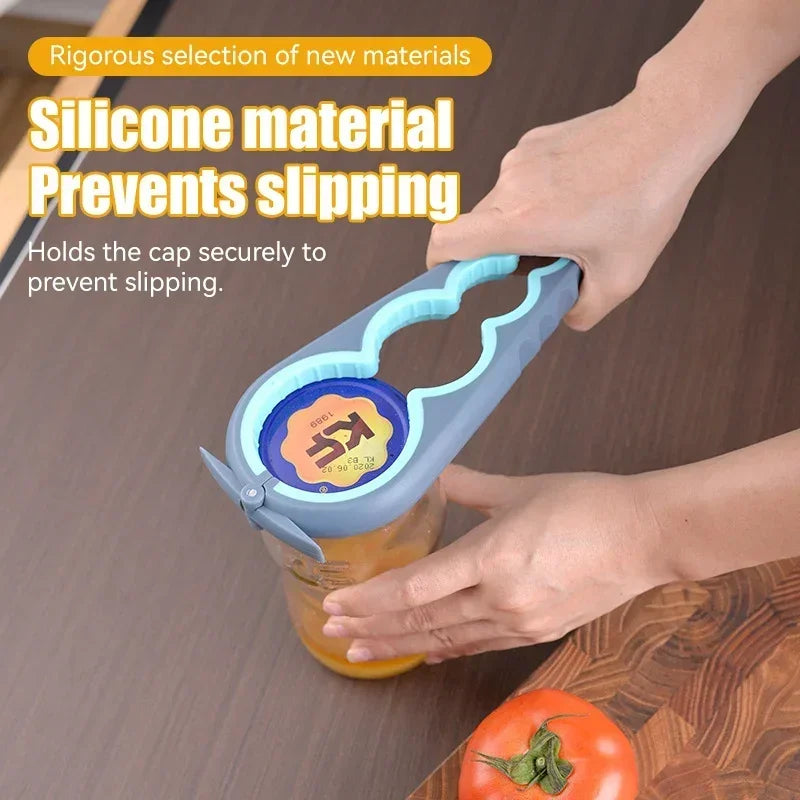 1pcs Multi-function bottle opener, can opener, multi-purpose can capper, cap opener, non-slip and labor-saving cap opening